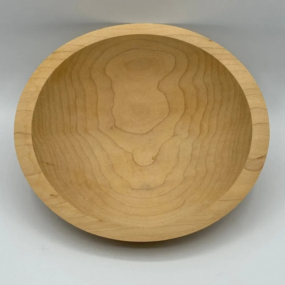 Tree Spirit Vintage Hardwood Salad Bowl Set Unfinished-2 Bowls